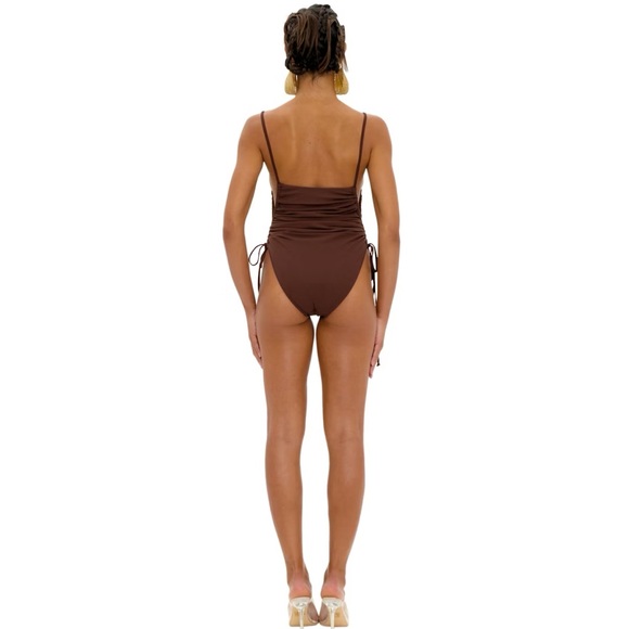 NWT ANDREA IYAMAH ADAN COCOA ONE PIECE SWIMSUIT - Picture 3 of 4